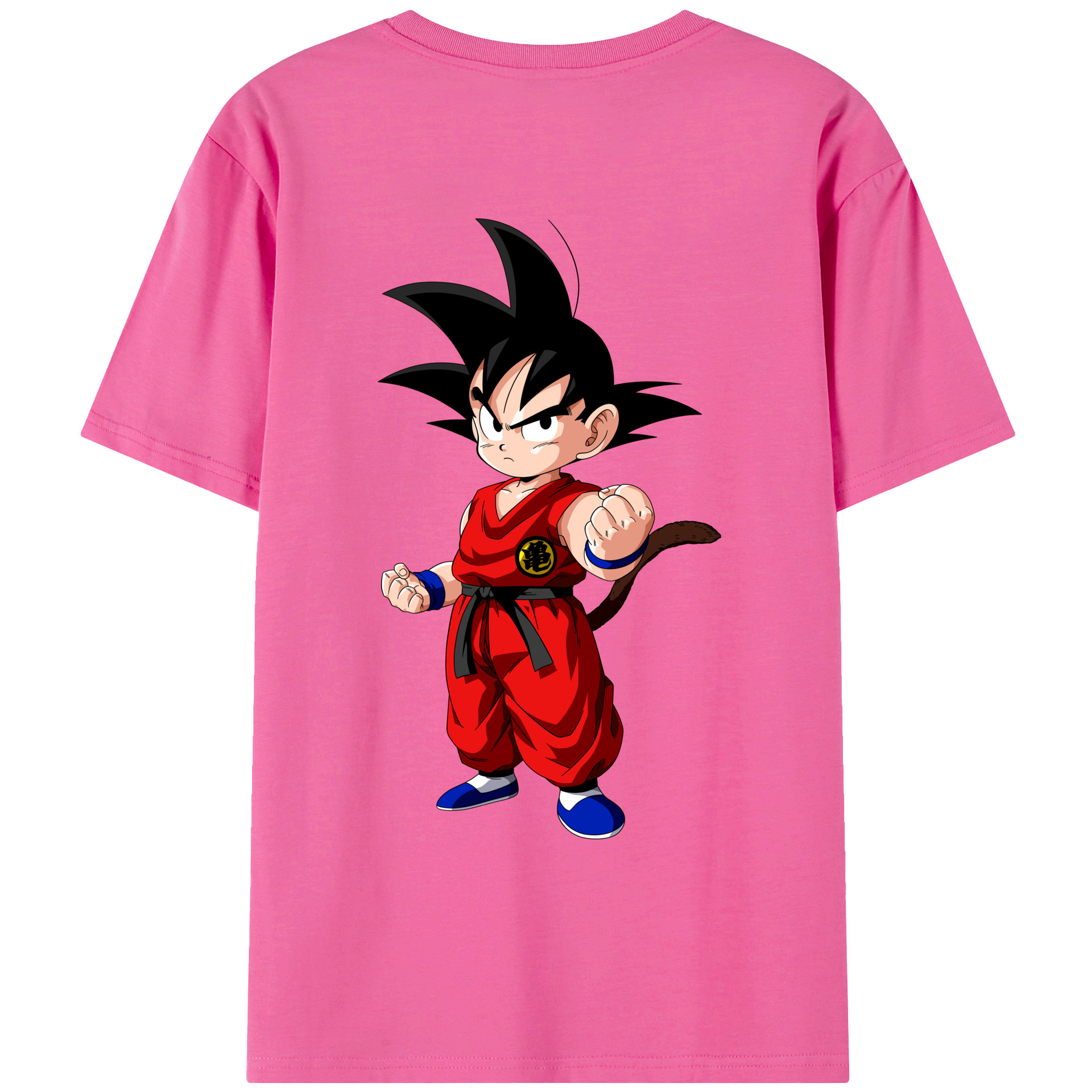 （画像用） ドラゴンボール 孫悟空（そん ごくう）Son Goku カカロット DRAGON BALL Kakarotto レディース半袖Tシャツ(バックプリント)